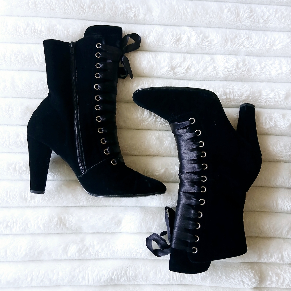 Velvet Black Women's Boots